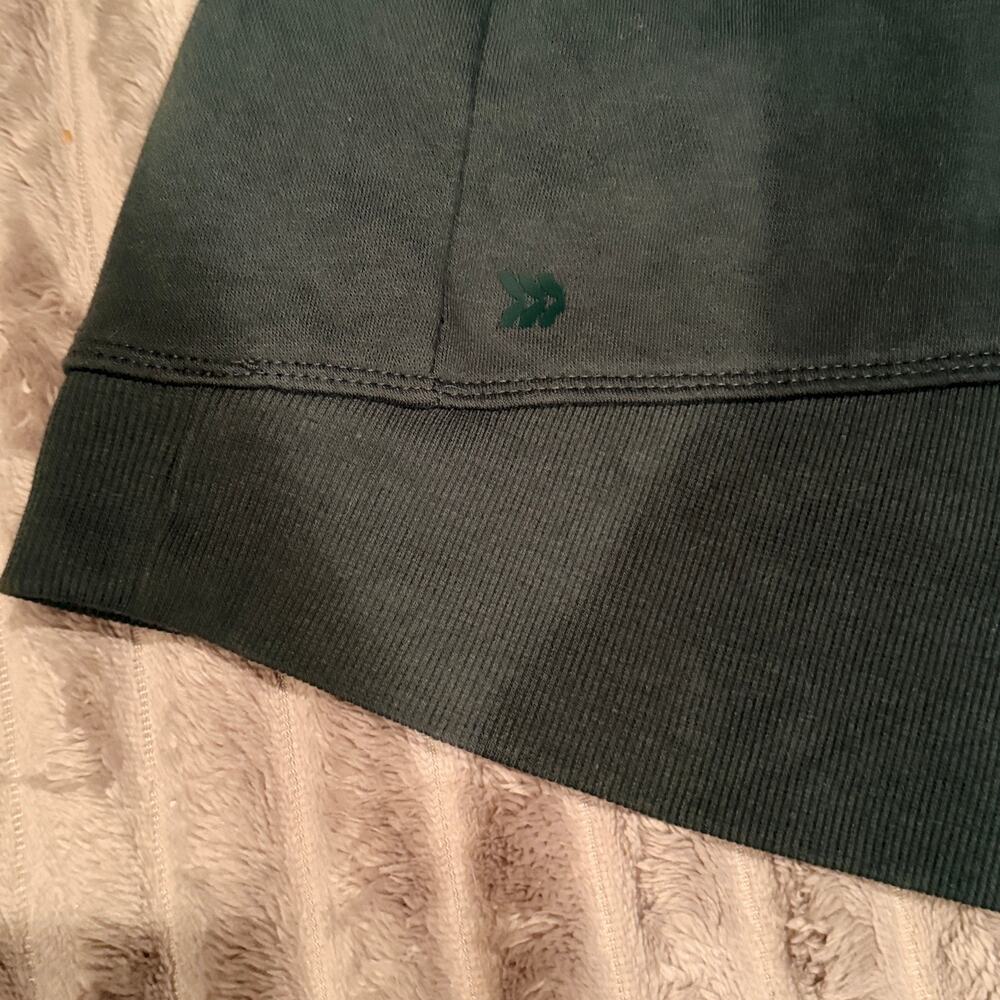 All In Motion Cropped 1/4 Zip Fleece Sweatshirt Green Size S - Picture 5 of 5
